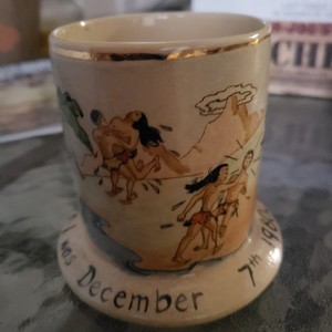 Trader Vics 1963 Dec.7 1980 Rare Mug Tiki Risqué  Sexy Woman For Honolulu ...