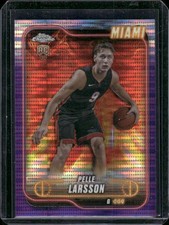 2024-25 Topps Chrome - Purple Speckle Refractor #166 Pelle Larsson #/299