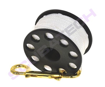 UWFUN24: TECLINE Spool 45 m mit Messing-Karabiner
