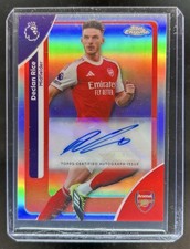 2026 Topps Chrome Premier League Declan Rice Auto Refractor #CA-DR Arsenal