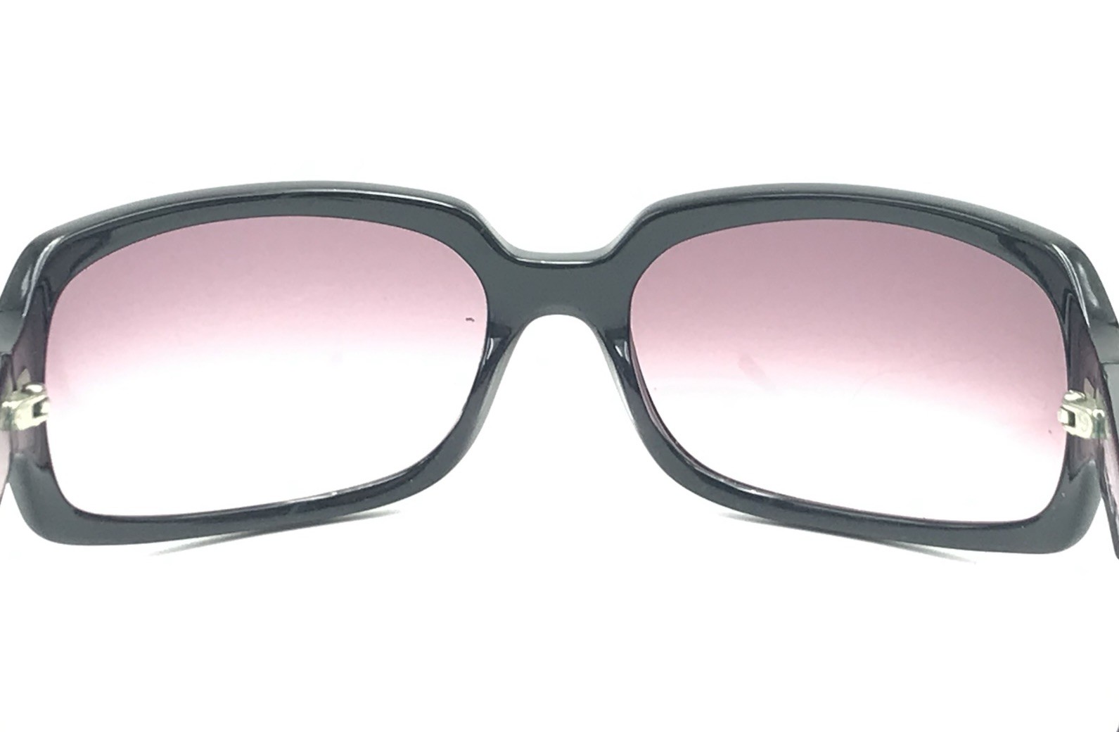 COACH SAMANTHA Black Rectangular Wrap Sunglasses … - image 6