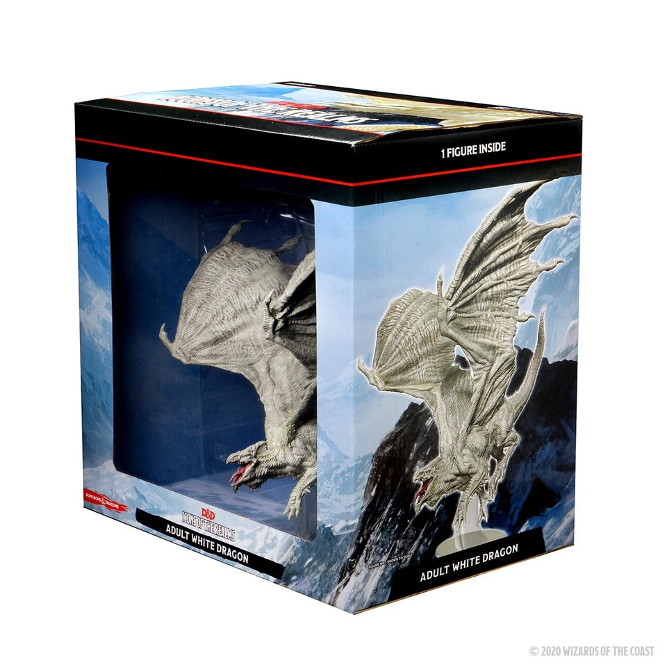 Figura Premium D&D Icons of the Realms: Dragón Blanco Adulto Foto 4 de 4