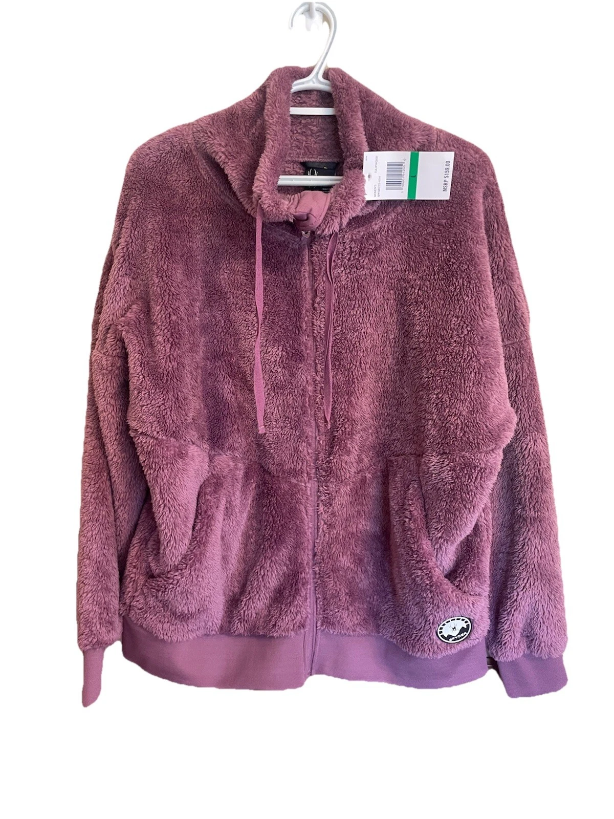Spyder New Women’s Purple Tulipwood Full Zip Fleece Large Outdoors Hiking Campin