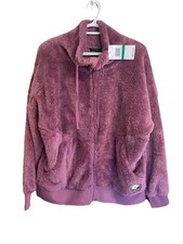 Spyder New Women  s Purple Tulipwood Full Zip Fleece Large Outdoors Hiking Campin