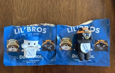 DUTCH BROS  LIL  BROS  Decorative Mini Figured Set Of 2 *EXTREMELY LIMITED*