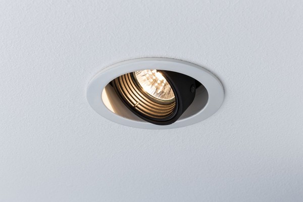 3X Paulmann Premium Einbauleuchten Daz Rund Schwenkbar 4,5W Led 230V GU10 Weiß-image