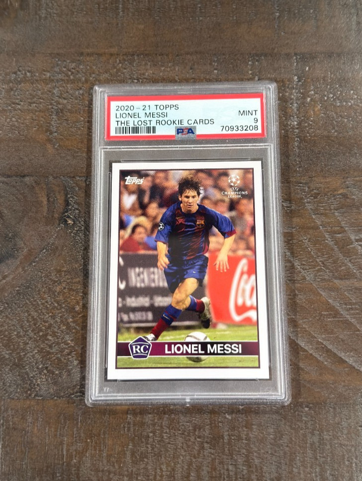 2020 Topps The Lost Rookie Cards Lionel Messi PSA 9