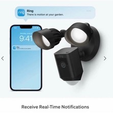 Ring Camera Plus Black 1080p HD Vid, motion+ Wired REDUCED TO CLEAR RRP £159.99