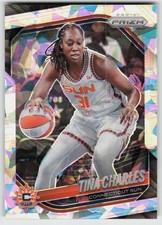 2025 Panini Prizm WNBA #3 Tina Charles Ice Prizms