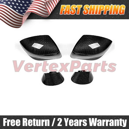 R35 GTR Carbon Fiber Side Mirror Cover Caps For Nissan 2009-2016 Replace Style