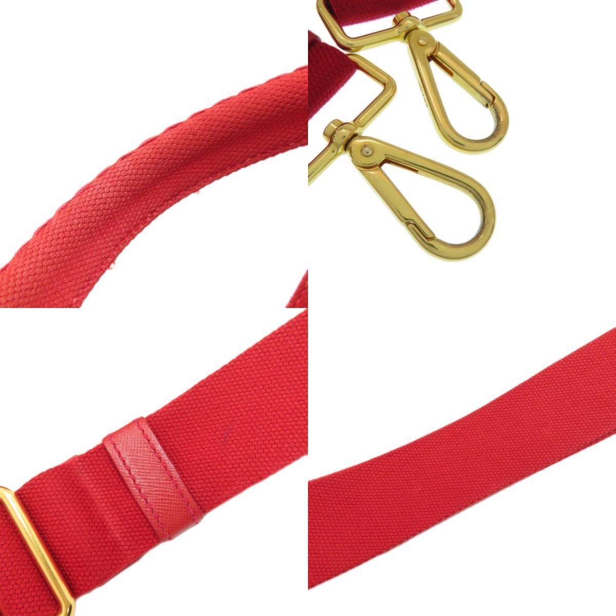 PRADA Canapa Mini 2WAY Handbag Canvas Ladies Used from japan thumbnail 9