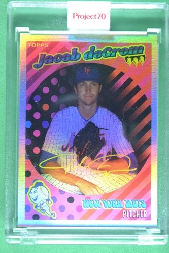 Jacob deGrom 2021-22 Topps Project70 by Claw Money Rainbow Foil #/70 #692
