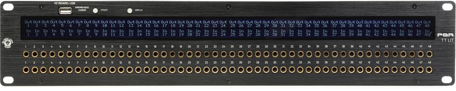 Black Lion Audio PBR TT С подсветкой, 96-точечный позолоченный патчбейт TT/DB-25
