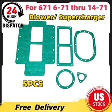 5pcs For 671 6-71 Thru 14-71 Blower Supercharger Seal Gaskets Set