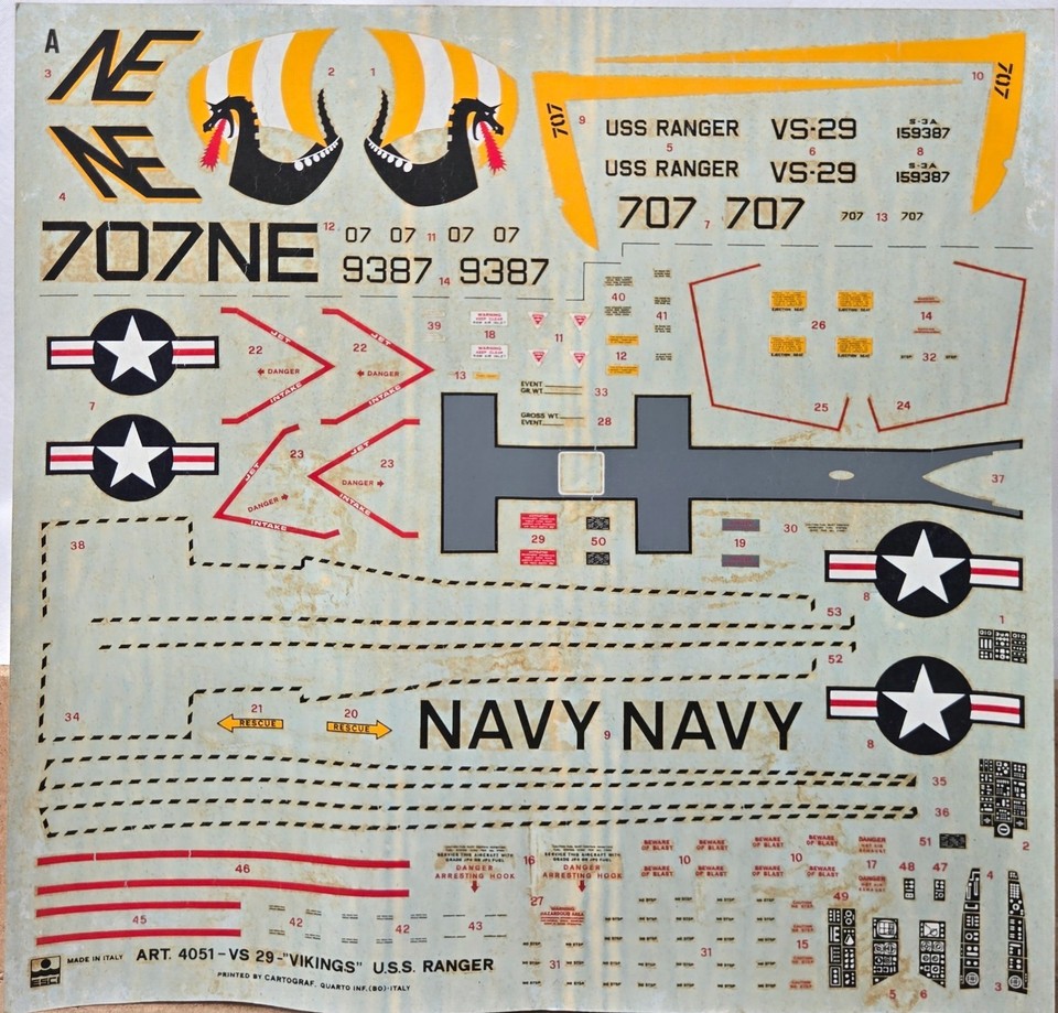 ESCI 1/48 S-3A Viking as S-3B Model Build