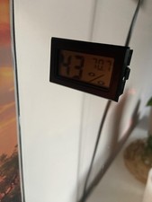 2PCS Reptile Tank Thermometer Humidity Gauge Bearded Dragon Gecko Ball Python