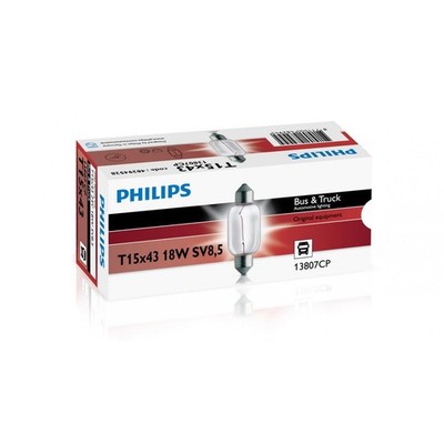 PHILIPS SV85 24V 18W T15x43mm Soffitte lang 13807CP Glühlampe