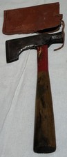 Vintage Hand Forged Hatchet With Leather Cove...