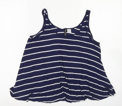 Blaues Basic-Tanktop Damen UK Größe 8 Divided