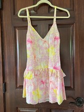 LoveShackFancy "Fabienne" Pink and Yellow Floral Dress - Size 4 - NWT!
