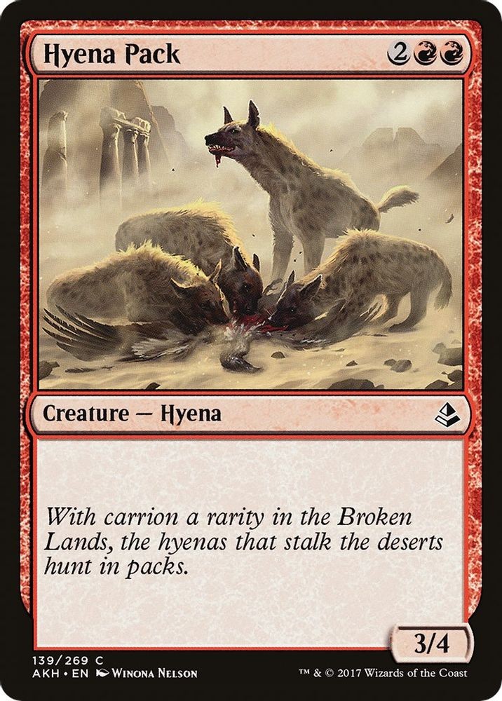 2017 Magic: The Gathering: Amonkhet - Hyena Pack (#139, C, Lightly Played)