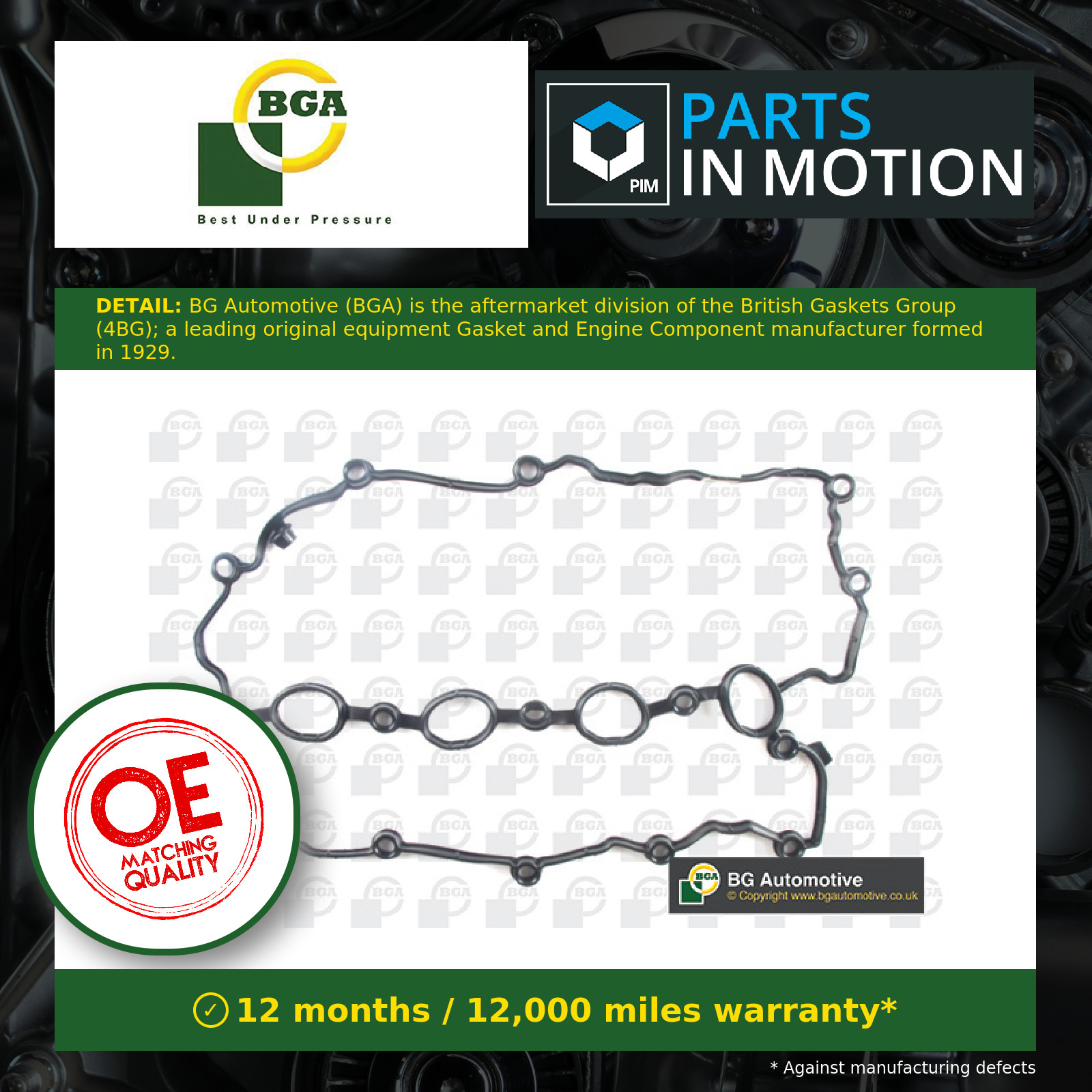 Rocker Cover Gasket fits AUDI RS5 8F7, 8T3 4.2 10 to 17 CFSA BGA 079103483T New