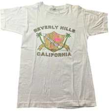 1980s Beverly Hills Rodeo Drive T-Shirt Size M Single Stitch Women’s Vintage