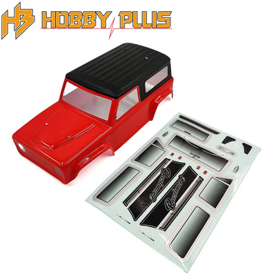 Hobby Plus HBP240417 Rushmore Body Red / Black Top RC Car Truck Jeep 1/18 Part