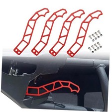 4PCS X3 Door Handle Latches for Can-Am Maverick DS RS Turbo R Max 4 Pieces Red