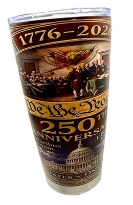 America 250Th Anniversary We The People 2026 7 Inch Insulated Tumbler With Lid