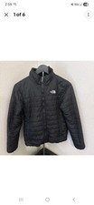 The North Face Jacket Girl's Size L 14/16 Black Mossbud Reversible with Pockets