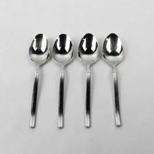 Set of 4 J.A. Henckels Opus Stainless Steel Oval Soup Spoons
