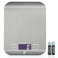Digitale KüChenwaage Edelstahl Plattform LED Display 5Kg 1G PräZision Tara