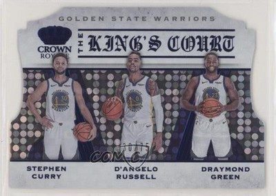 2019 Crown Royale The King's Court Blue 30/75 Stephen Curry D'Angelo Russell 0c3