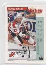 1992-93 Panini Album Stickers French Claude Lemieux #172 1u2