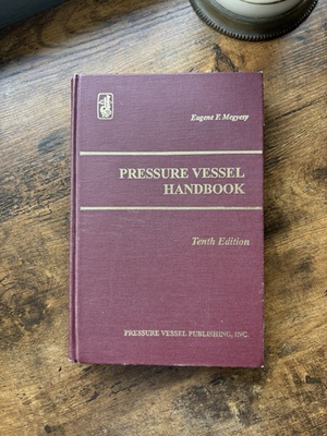 #ad Pressure Vessel Handbook 10th Edition Eugene F. Megyesy 1995 $19.99