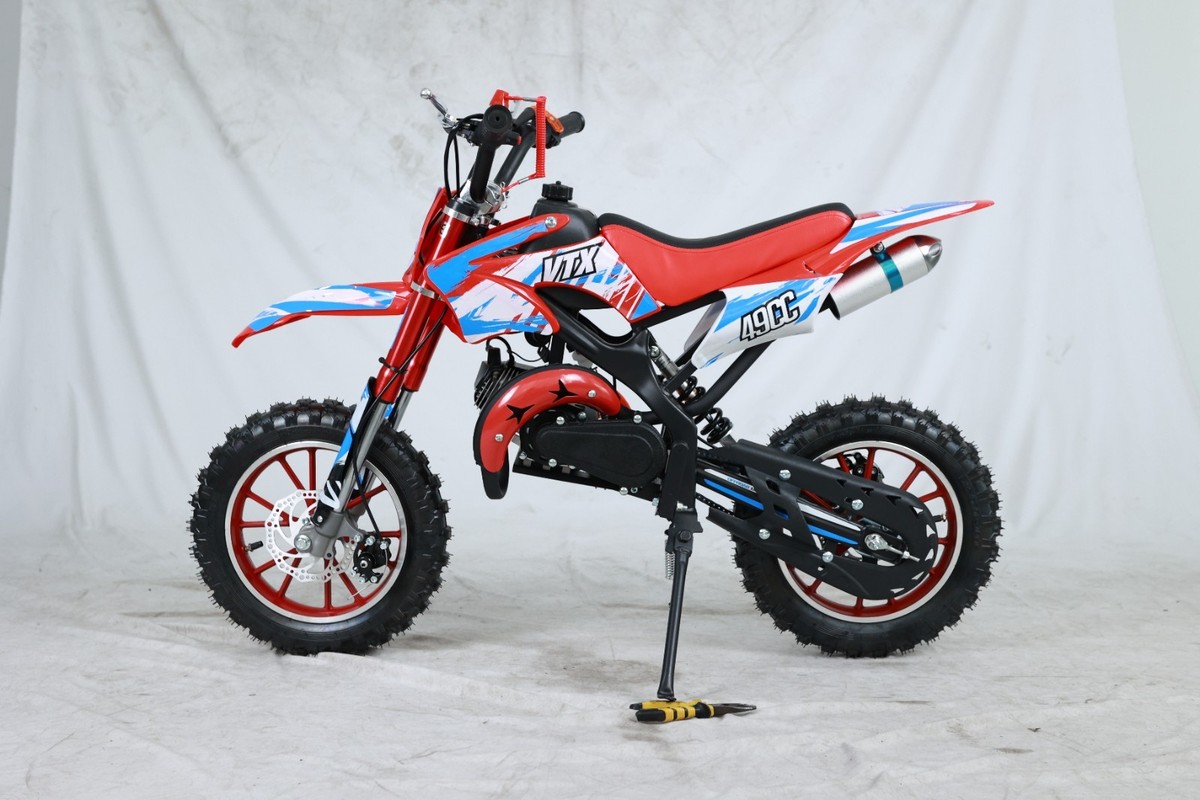 バイク49cc XTV Leopard 49cc Mini Dirt Bike Gas Powered 2Stroke Kids Pit Bike