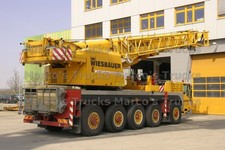 LKW Foto Terex Kranwagen Deutschland gelb WIESBAUER ...macht schwere Arb #m3yn