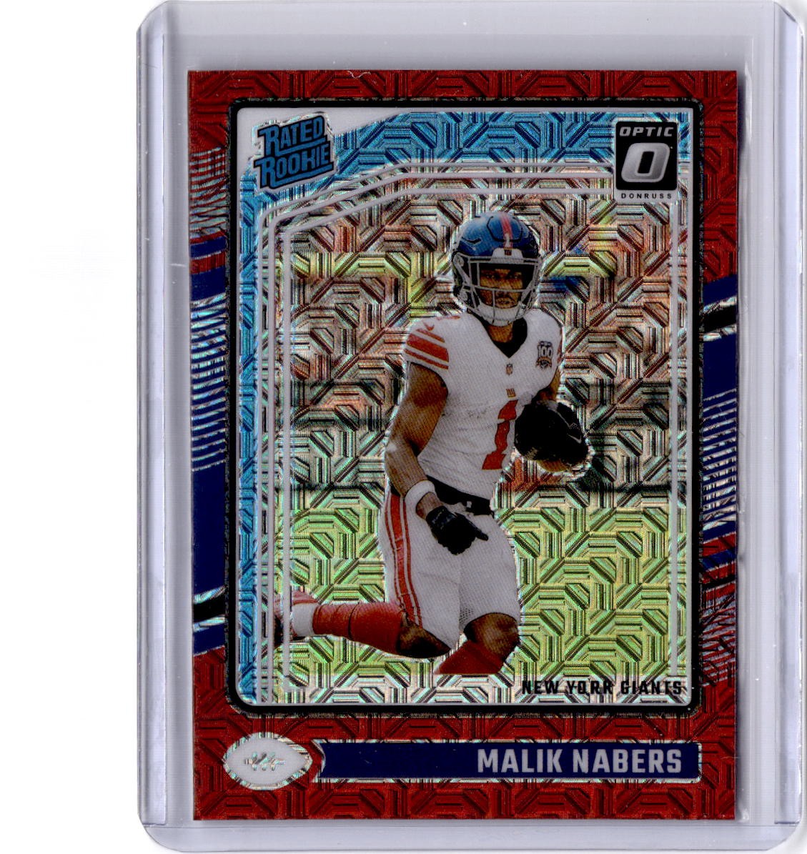 2024 Donruss Optic #271 Malik Nabers Red Hyper