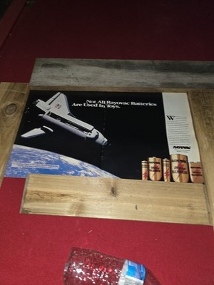 NASA Endeavor Space Shuttle- vintage ad   Rayovac batteries    1992
