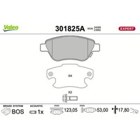 Valeo 301825A Bremsbelagsatz FüR Opel Fiat Proton Adam Corsa Signum Vectra S07