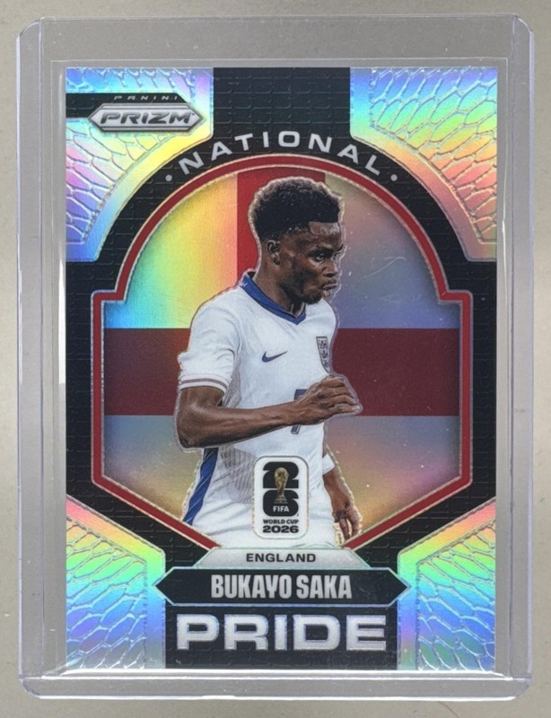 Bukayo Saka 2026 Panini Prizm World Cup #12 National Pride SSP