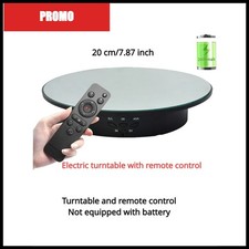 Electric Rotating Display Stand 360 Turntable Mirror Jewelry Photography