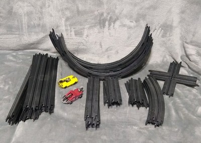 Ho Slot Car Track Pieces lot And Mad Max Slot Cars 43 Pieces Mattel