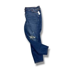 24 Old Navy Womens Plus Size New Distressed Jeans Rockstar Super Skinny Mid-Rise