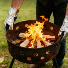 Heat Resistant Welding Gloves Soldering Equipment Stove Aluminum Foil Mitts