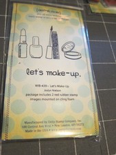 Unity Stamp Co. Itty Bitty Rubber Stamp Set - Let's Make - Up Visit WIB-439