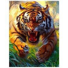 Diamond Painting Kits,Tiger Diamond Art for Adults,Animal 5d Diamond Painting...