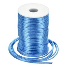 Nylon Satin Cord 3mm, 55 Yard Nylon String for Bracelet Sky Blue