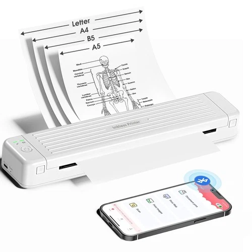 Portable Printer, Heat Transfer Printer P831 Supports 8.5 x 11 A4 Regular Cop...